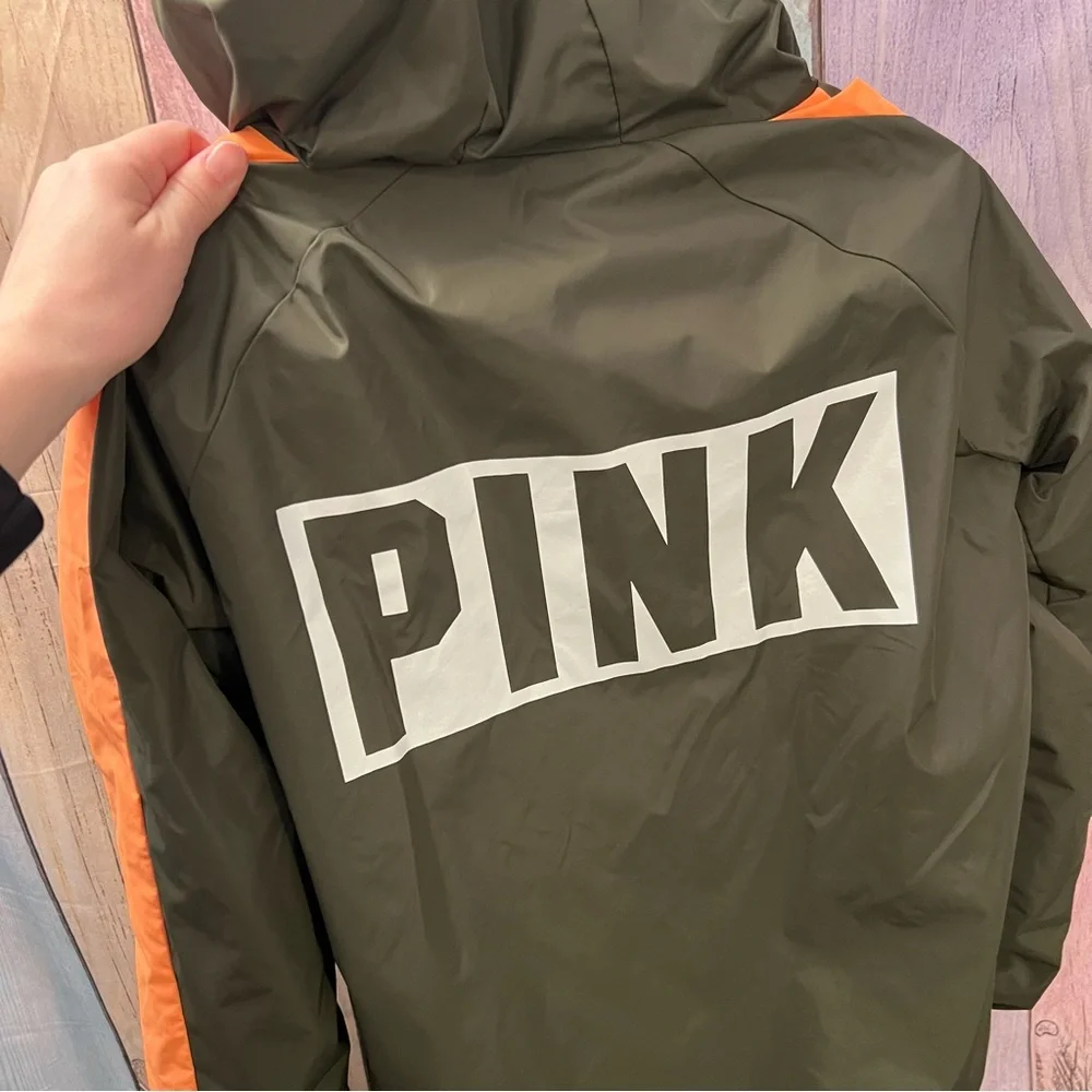 PINK Victoria’s Secret anorak fleece lined windbreaker/rain jacket XS/S - Picture 4 of 4